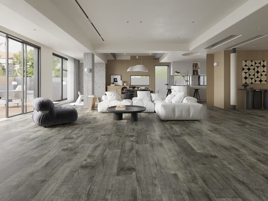 Vinyl Designboden Massiv Mulberry grey, 121,45 m2 